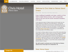 Tablet Screenshot of patmoschrishotel.com